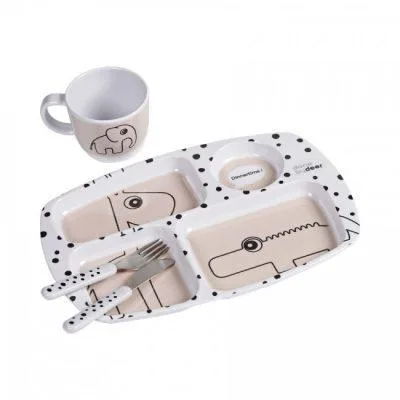 Alternative view of Done by Deer® set za jelo Happy Dots - Powder