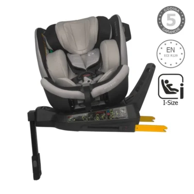 Autosjedalica iSize 40-150 cm 360° Coccolle Mago Premium, Jet Black
