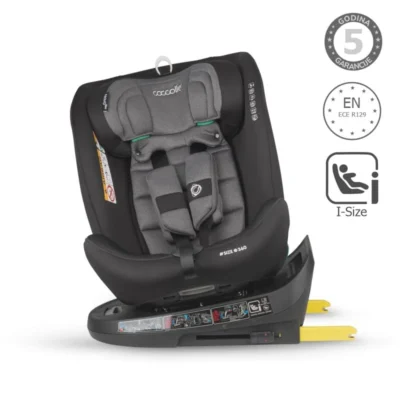 Autosjedalica iSize 40-150 cm 360° Coccolle Nova, Diamond Black