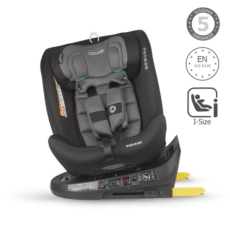 Autosjedalica iSize 40-150 cm 360° Coccolle Nova, Diamond Black