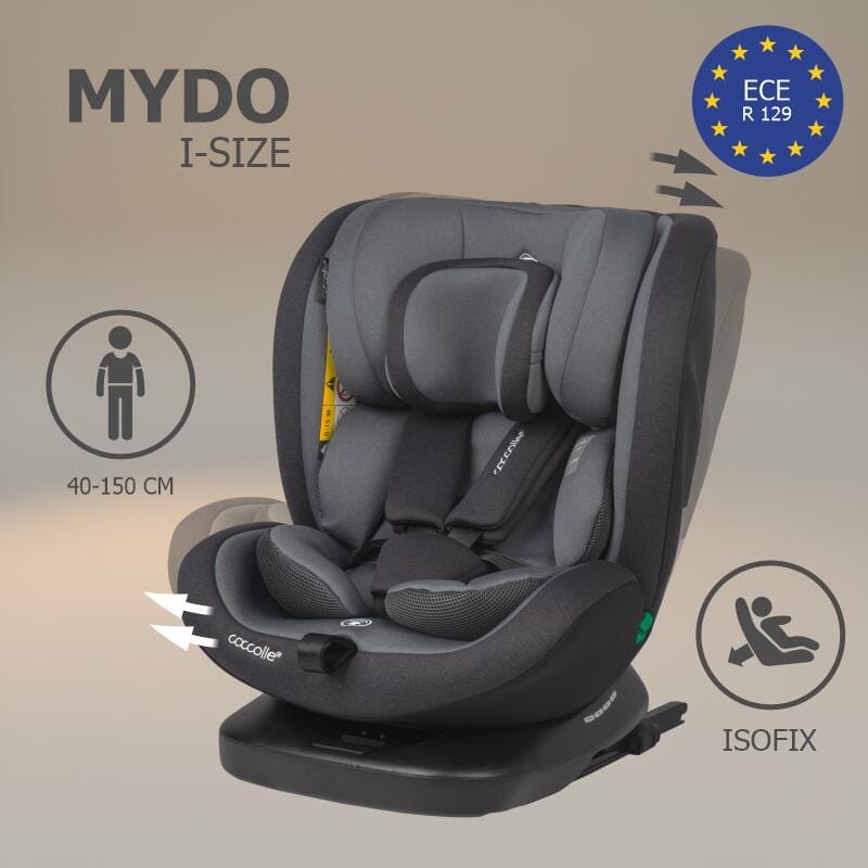 Autosjedalica Premium iSize 40-150 cm 360° Coccolle Mydo, Diamond Black - Image 2