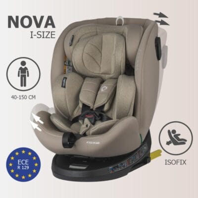 Alternative view of Autosjedalica iSize 40-150 cm 360° Coccolle Nova, Sand Beige
