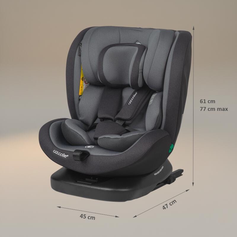 Autosjedalica Premium iSize 40-150 cm 360° Coccolle Mydo, Diamond Black - Image 9
