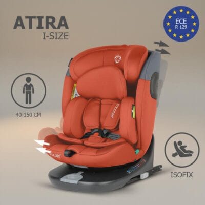 Alternative view of Autosjedalica iSize 40-150 cm 360° Coccolle Atira, Cinnamon Brown