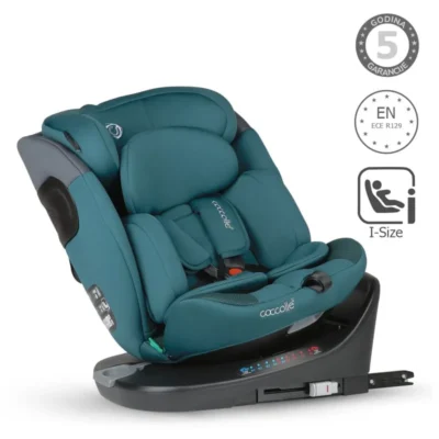 Autosjedalica iSize 40-150 cm 360° Coccolle Atira, Hydra Blue