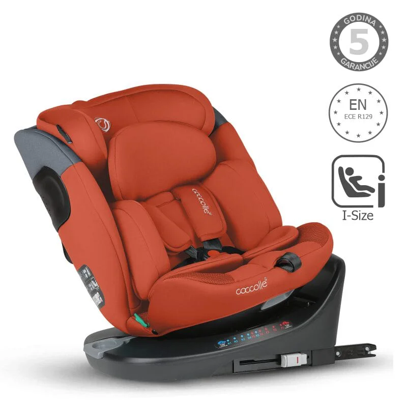 Autosjedalica iSize 40-150 cm 360° Coccolle Atira, Cinnamon Brown