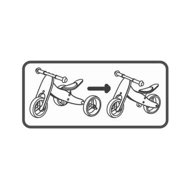 Free2Move® drveni tricikl i guralica 2u1, Rider Pink - Image 2