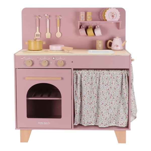 Little Dutch® Drvena dječija kuhinja Pink