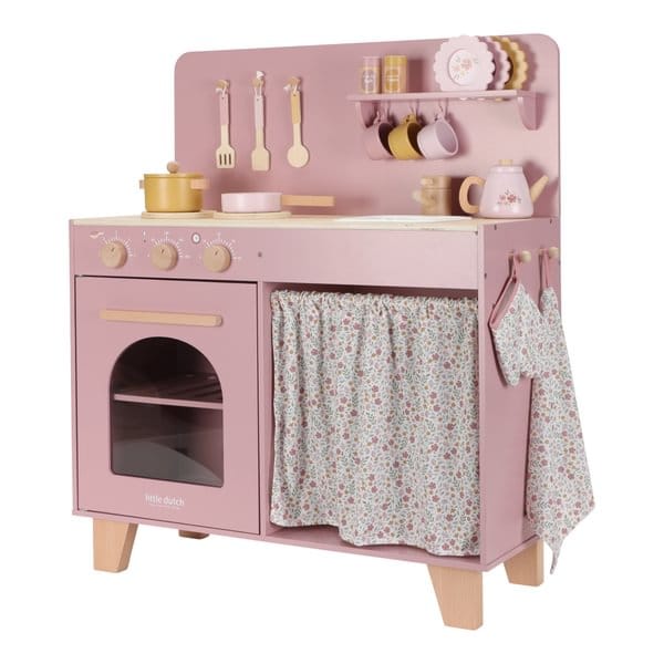 Little Dutch® Drvena dječija kuhinja Pink - Image 7