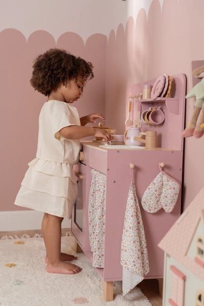 Little Dutch® Drvena dječija kuhinja Pink - Image 8