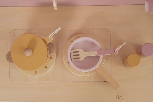 Little Dutch® Drvena dječija kuhinja Pink - Image 2