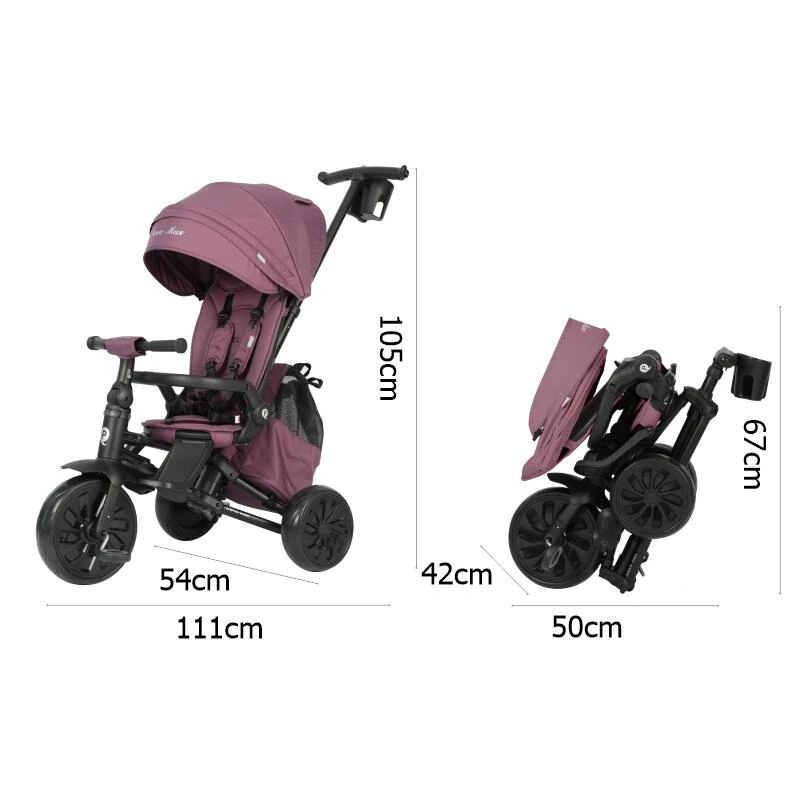 Qplay® Tricikl Nova MAX, Violet - Image 11
