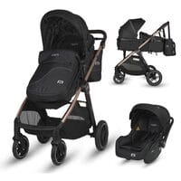 Hapi® Soley 3u1 kolica - Jet Black