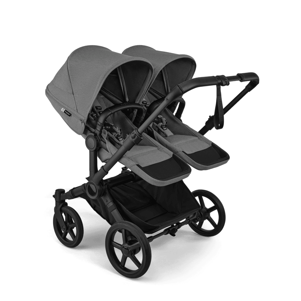 Bugaboo Donkey 6 Twin Black/Moon Grey - Moon Grey - Image 2