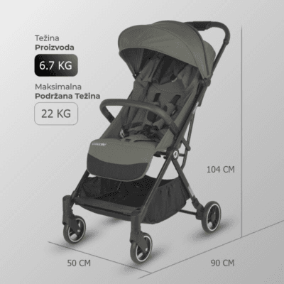 Alternative view of Coccolle® Melia sportska kolica – Sage Shadow
