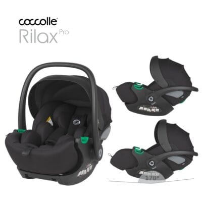 Autosjedalica iSize 360° 40 – 87 cm Coccolle Rilax, Black