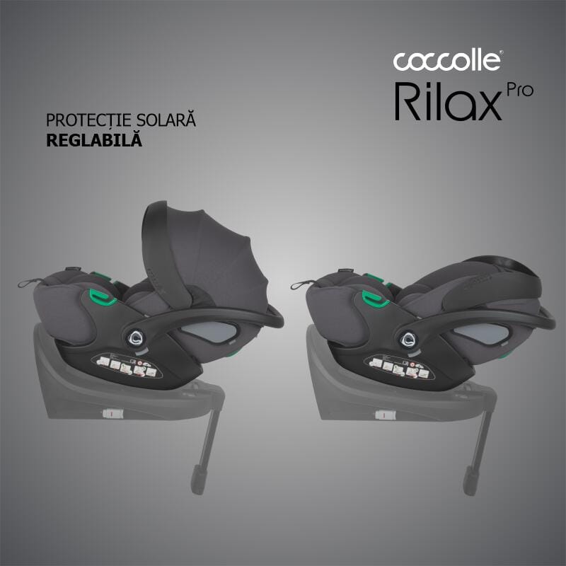 Autosjedalica iSize 360° 40 – 87 cm Coccolle Rilax, Greystone - Image 8