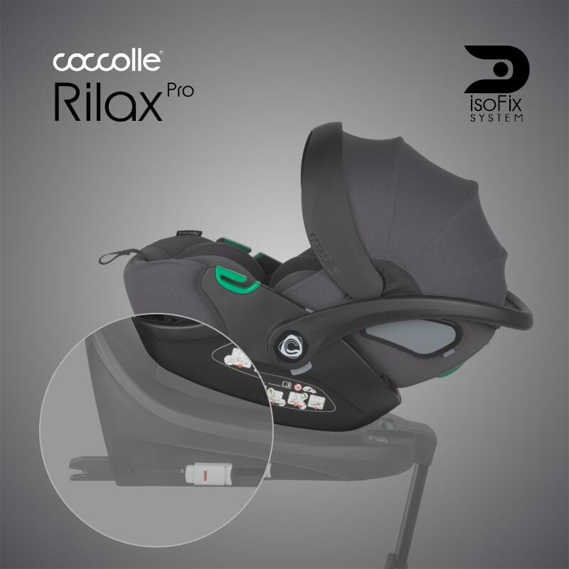Autosjedalica iSize 360° 40 – 87 cm Coccolle Rilax, Greystone - Image 9