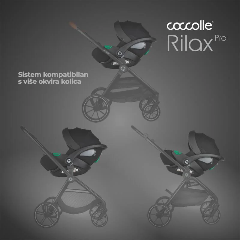 Autosjedalica iSize 360° 40 – 87 cm Coccolle Rilax, Black - Image 11