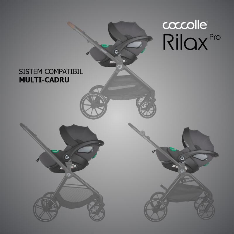 Autosjedalica iSize 360° 40 – 87 cm Coccolle Rilax, Greystone - Image 11