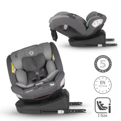 Autosjedalica i-Size 40–150 cm 360° Coccolle Nyota, Diamond Black