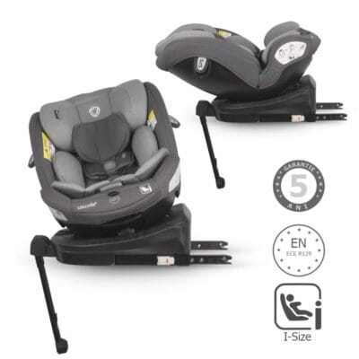 Autosjedalica i-Size 40–150 cm 360° Coccolle Sidra, Diamond Black