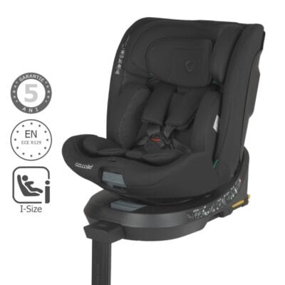 Autosjedalica i-Size 40–150 cm 360° Coccolle Ario, Midnight Black