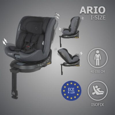 Alternative view of Autosjedalica i-Size 40–150 cm 360° Coccolle Ario, Anthracite