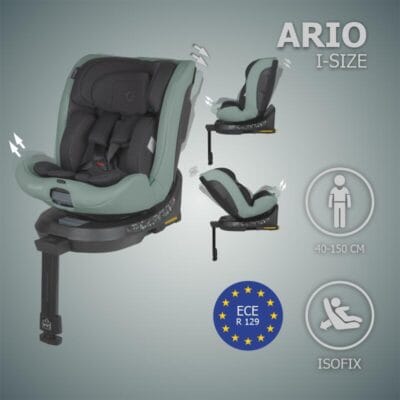 Alternative view of Autosjedalica i-Size 40–150 cm 360° Coccolle Ario, Forest Sage