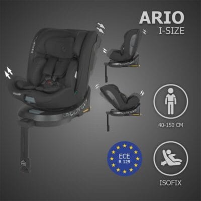 Alternative view of Autosjedalica i-Size 40–150 cm 360° Coccolle Ario, Midnight Black