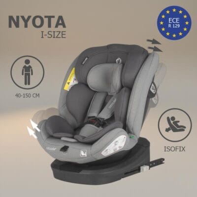 Alternative view of Autosjedalica i-Size 40–150 cm 360° Coccolle Nyota, Moonlit Grey
