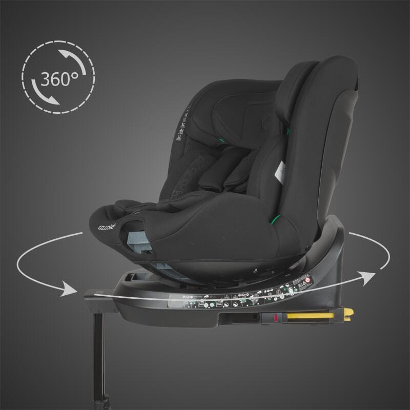 Autosjedalica i-Size 40–150 cm 360° Coccolle Ario, Midnight Black - Image 3