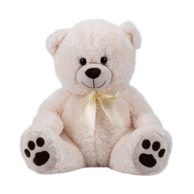 Free2Play® Plišani medo Cuddly, bijeli, 38 cm