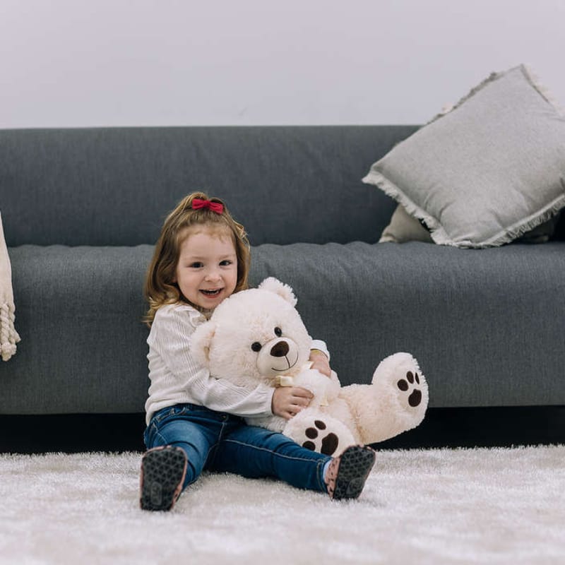 Free2Play® Plišani medo Cuddly, bijeli, 38 cm - Image 2