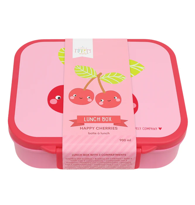 A Little Lovely Company® kutija za užinu, Happy Cherries - Image 2