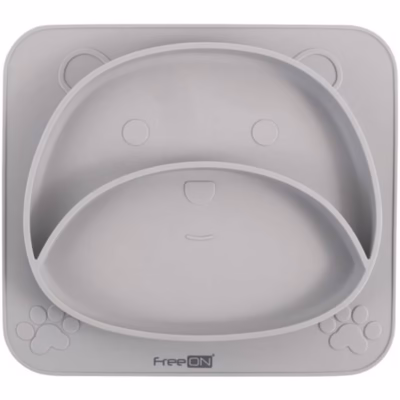 FreeON® Silikonski tanjir, siva