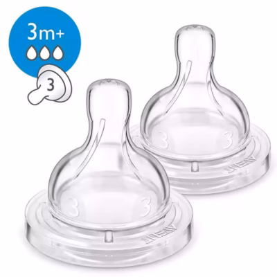 AVENT® Silikonski sisač 3 rupe (3+ mj)