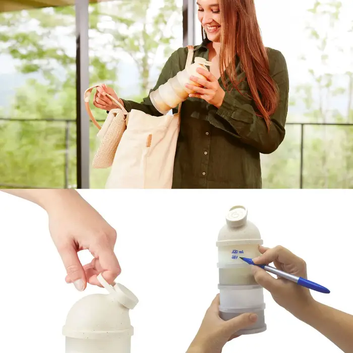 Babymoov® Posude za pohranu mliječne formule i hrane, Mineral Sand - Image 6