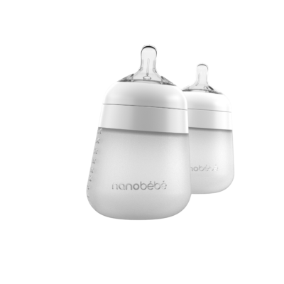 Nanobébé® Flexy silikonska bočica 270ml 2kom - Bijela