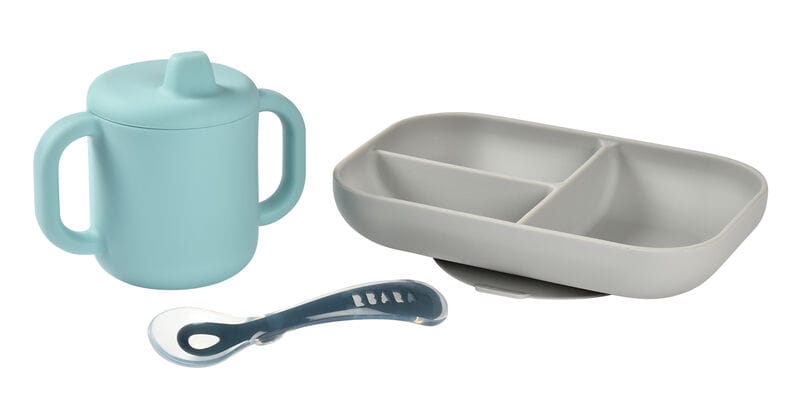 Béaba® silikonski set za samostalno hranjenje 3/1, Blue