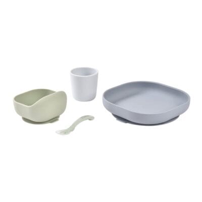 Béaba® silikonski set za hranjenje 4/1, Pebble