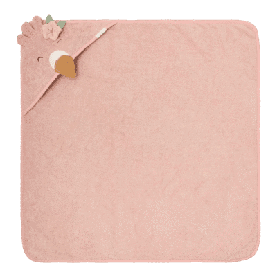 Little Dutch® peškir s kapuljačom, Flamingo 75x75 cm