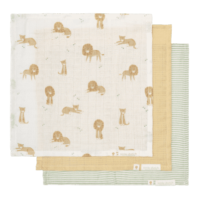 Little Dutch® krpice za lice 3 kom, Safari Leo
