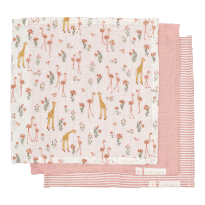 Little Dutch® krpice za lice 3 kom, Blooming Safari