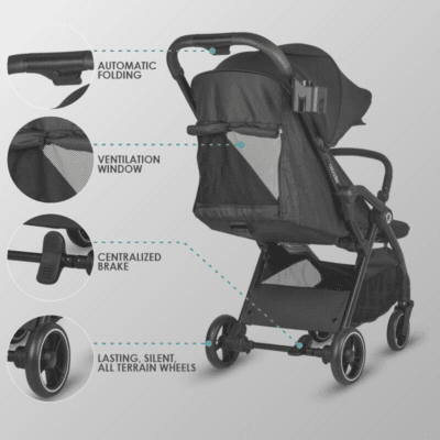 Sportska kolica Coccolle Arella, Jet Black