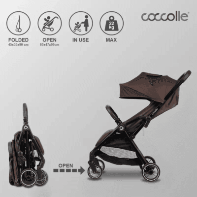 Sportska kolica Coccolle Arella, Coffee Brown