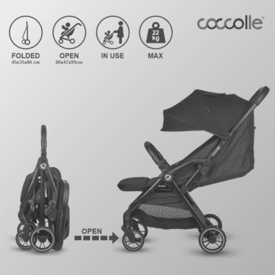 Sportska kolica Coccolle Arella, Jet Black