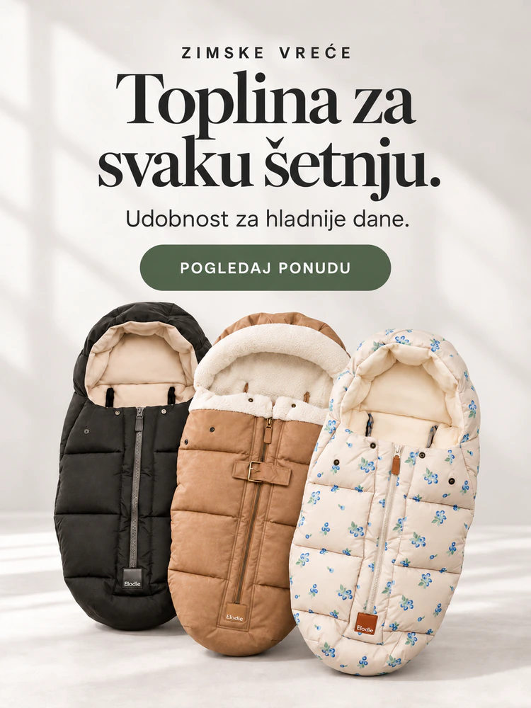 Zimske vreće za kolica — Toplina za svaku šetnju. Elodie Comfort Black, Aviator Brown i Comfort Blueberry Bliss. Pogledaj ponudu na Melanie.ba.